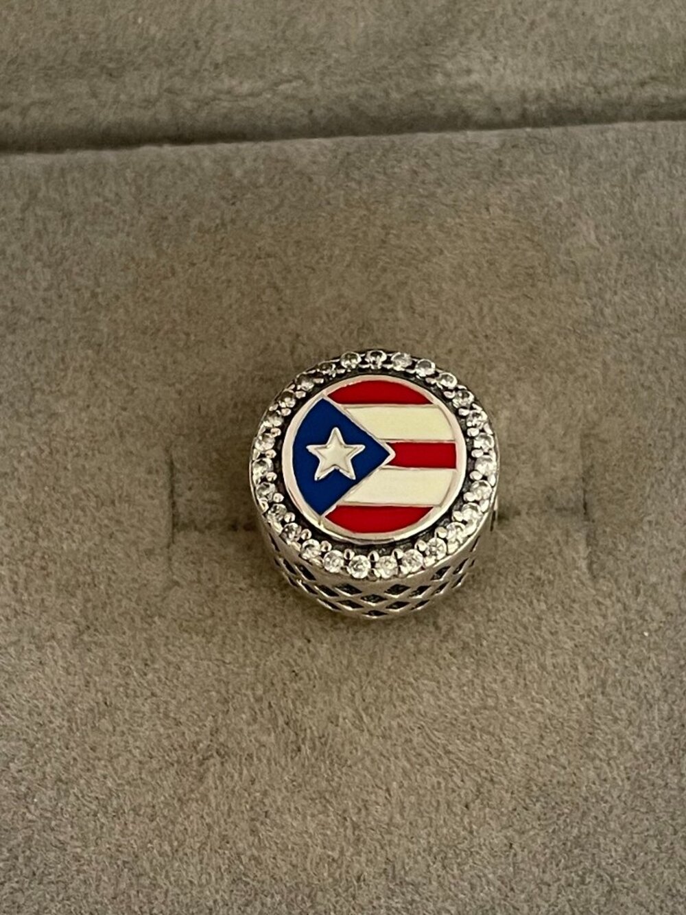 Pandora Puerto Rico Flag Exclusive Charm Bead
